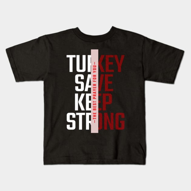 strong earthquake Kids T-Shirt by eimojukate